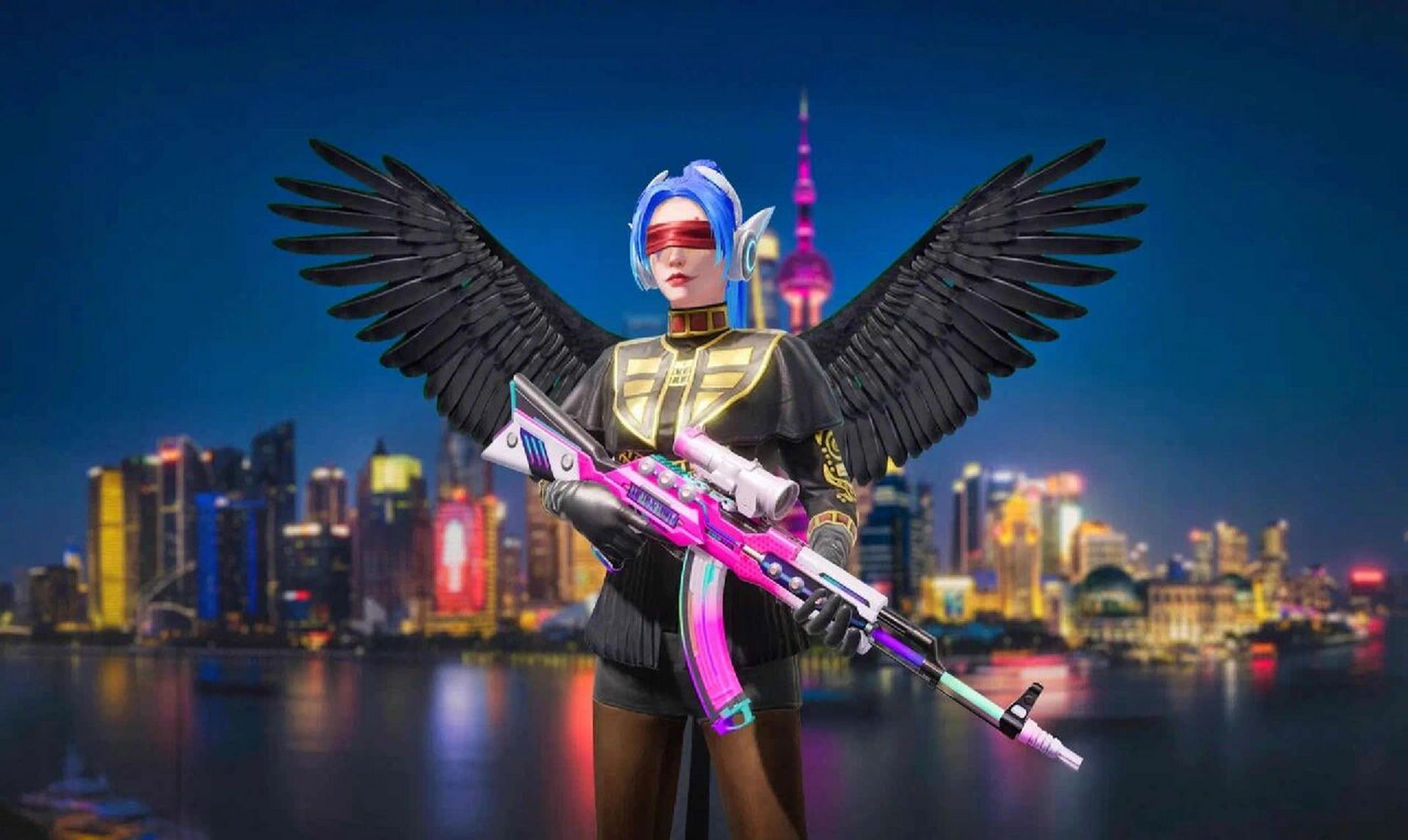 和平精英壁纸 梦幻火箭头发 衣服