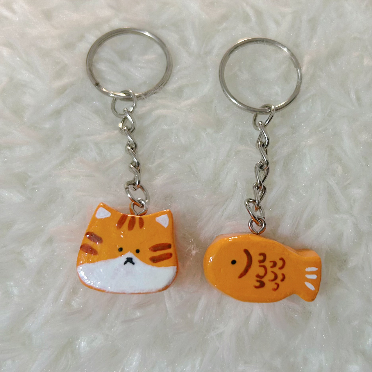 石塑粘土小挂件 最近工作好忙,前几天终于有时间玩土了,也可以算个