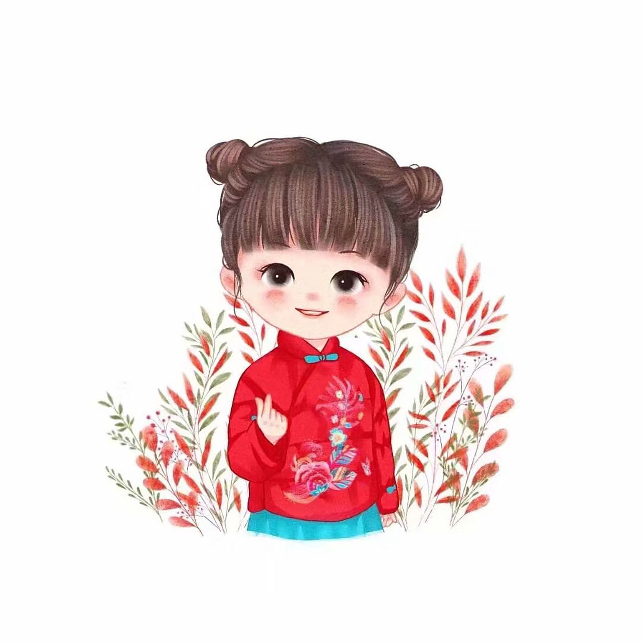 可爱手绘卡通萌娃头像宝宝头像 每个宝宝都是妈妈的天使9899 给