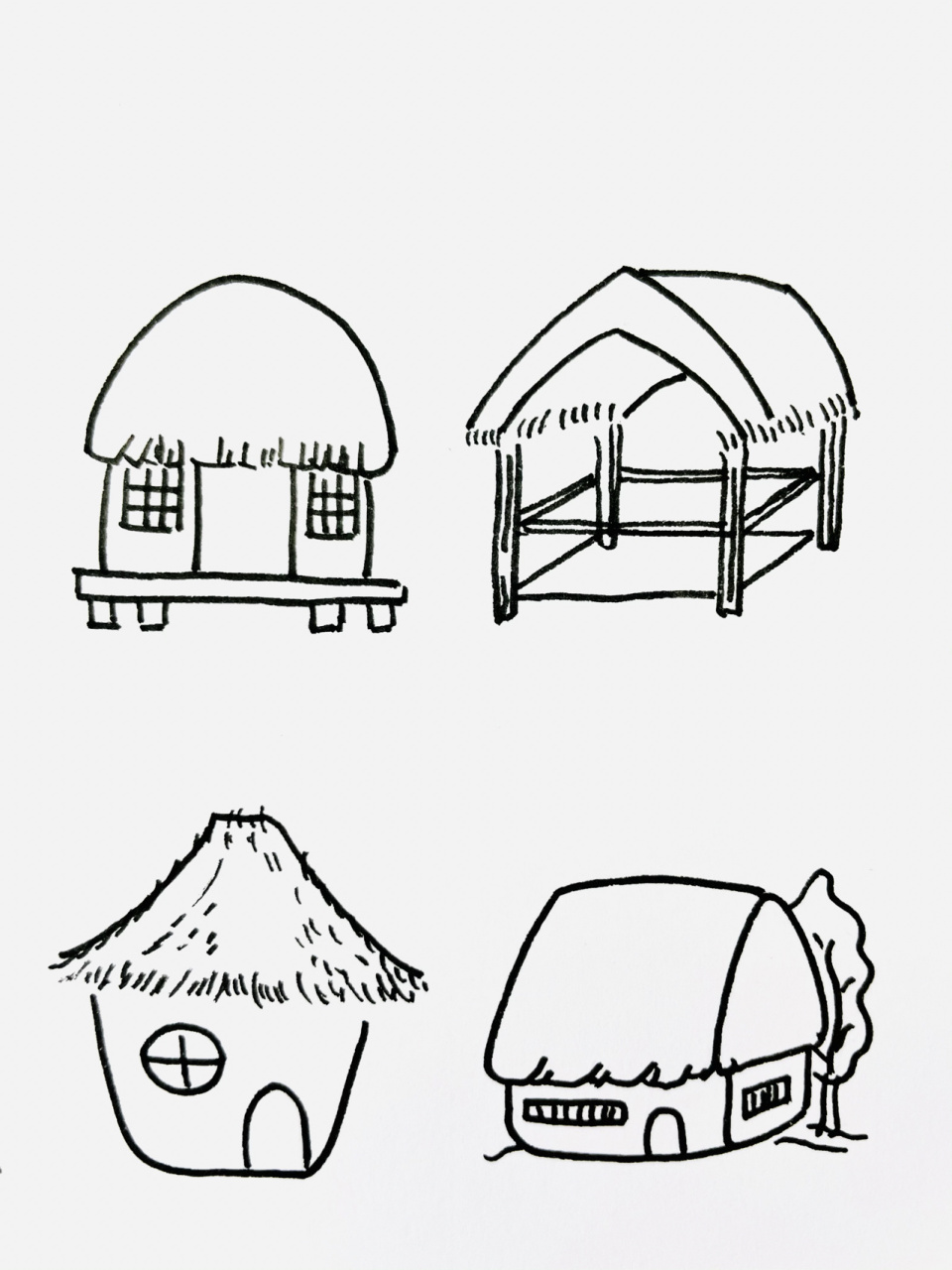 【简笔画】草屋00 分享一组建筑类简笔画—草屋00 还喜欢什么