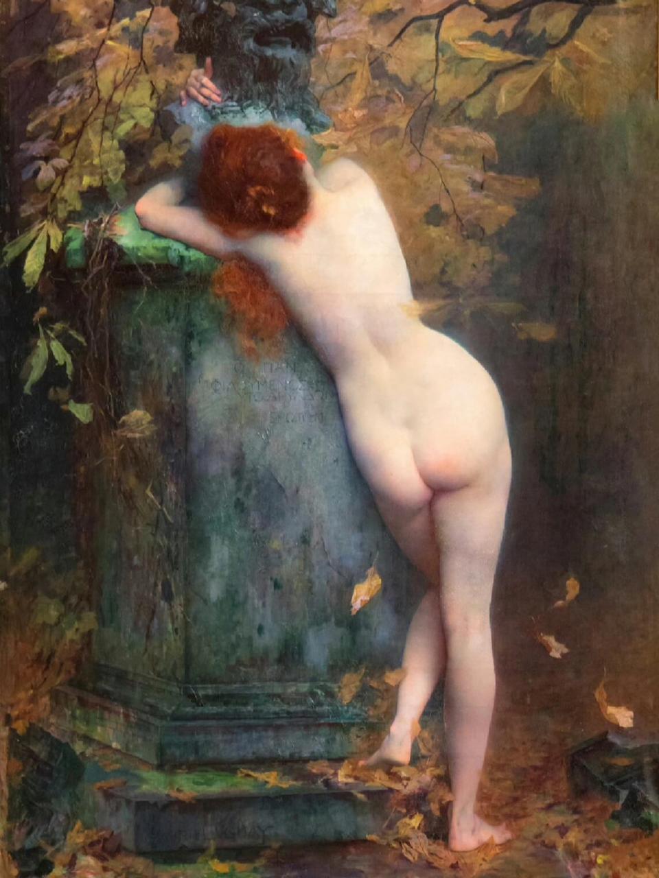 dryad 森林女神 by julien gabriel guay (1876) dryades是希腊神话中