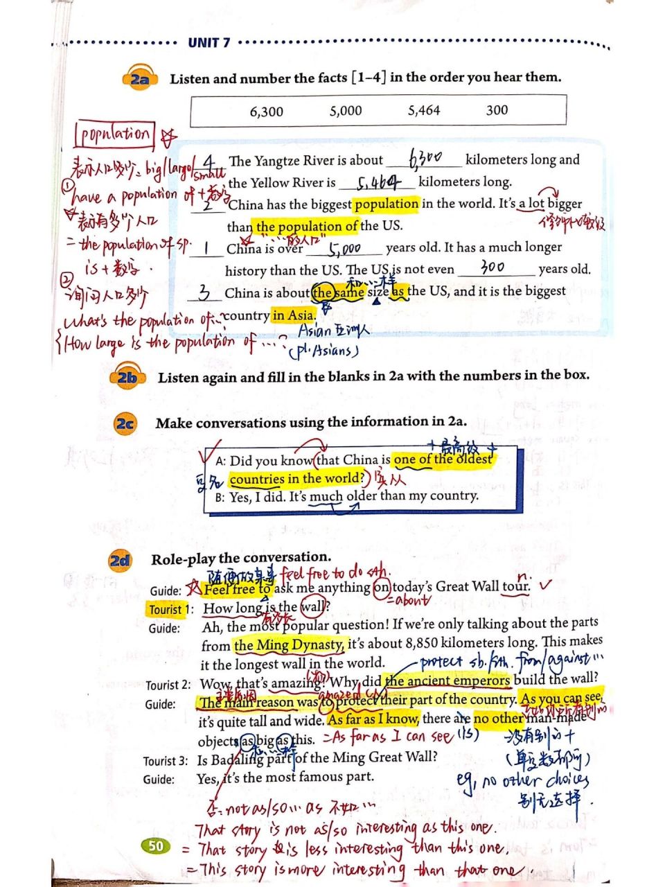 人教英语八年级下unit 7|section a(1a-2d) 第七单元第一课时笔记来咯