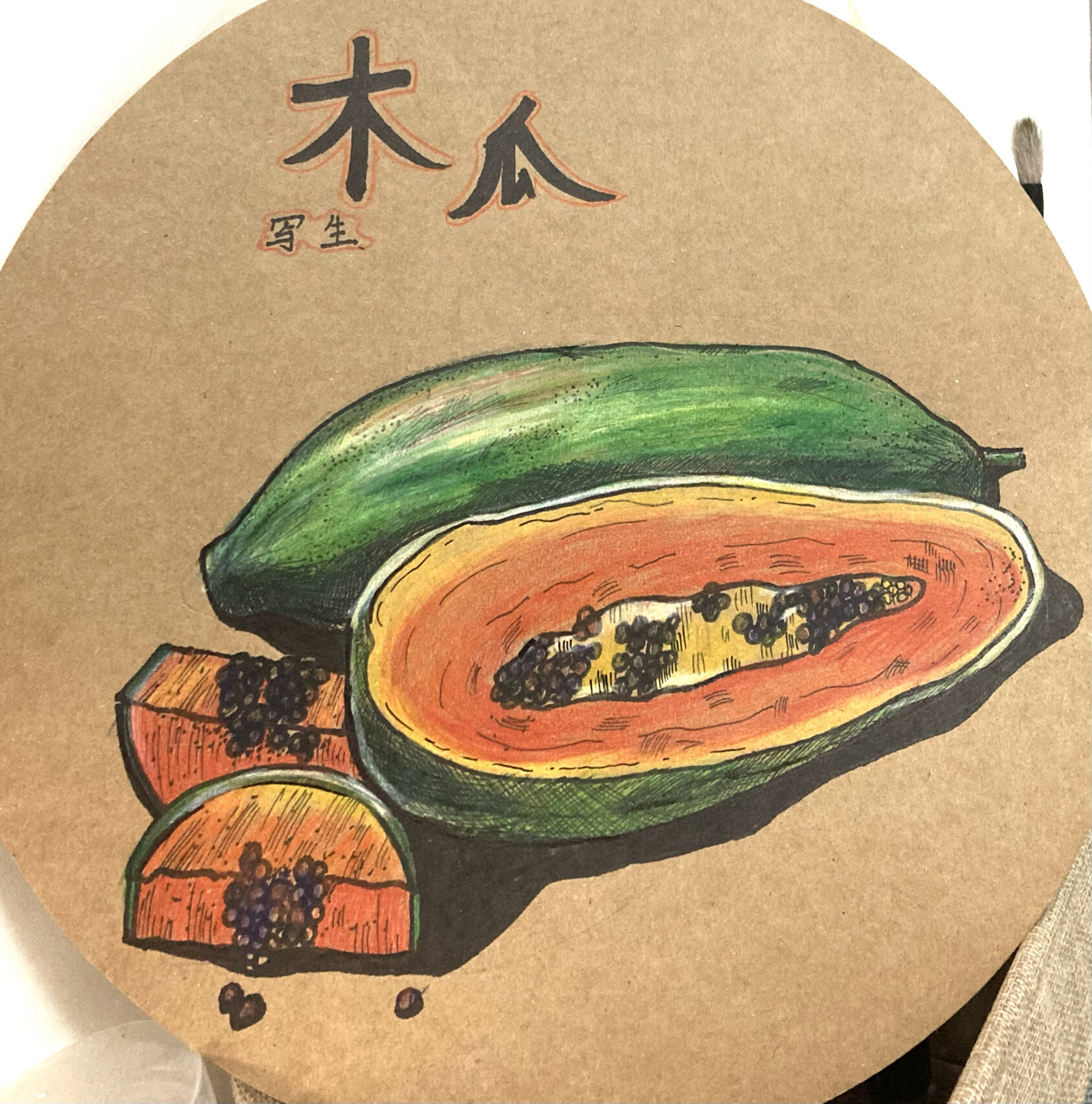 照片写生《木瓜》