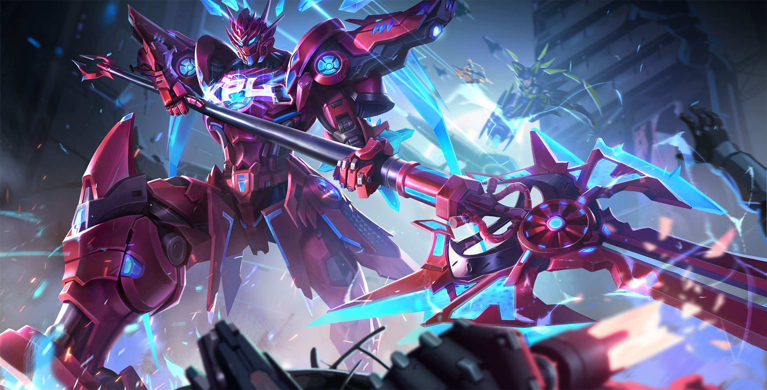 吕布雷霆赤甲星元# 吕布新皮肤确实帅!#吕布kpl机甲星元