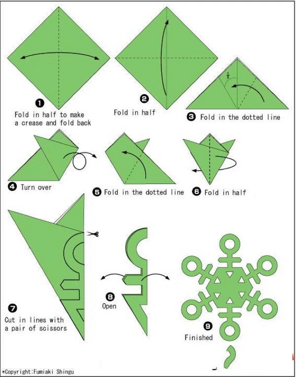 三折剪纸教程图片