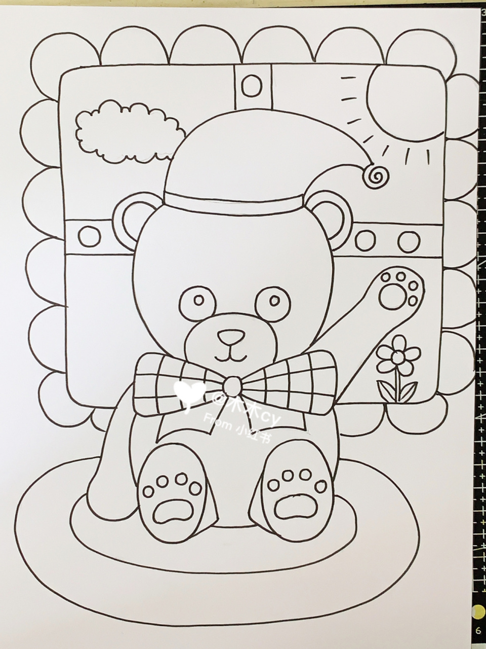 线描 | 小熊 #线描