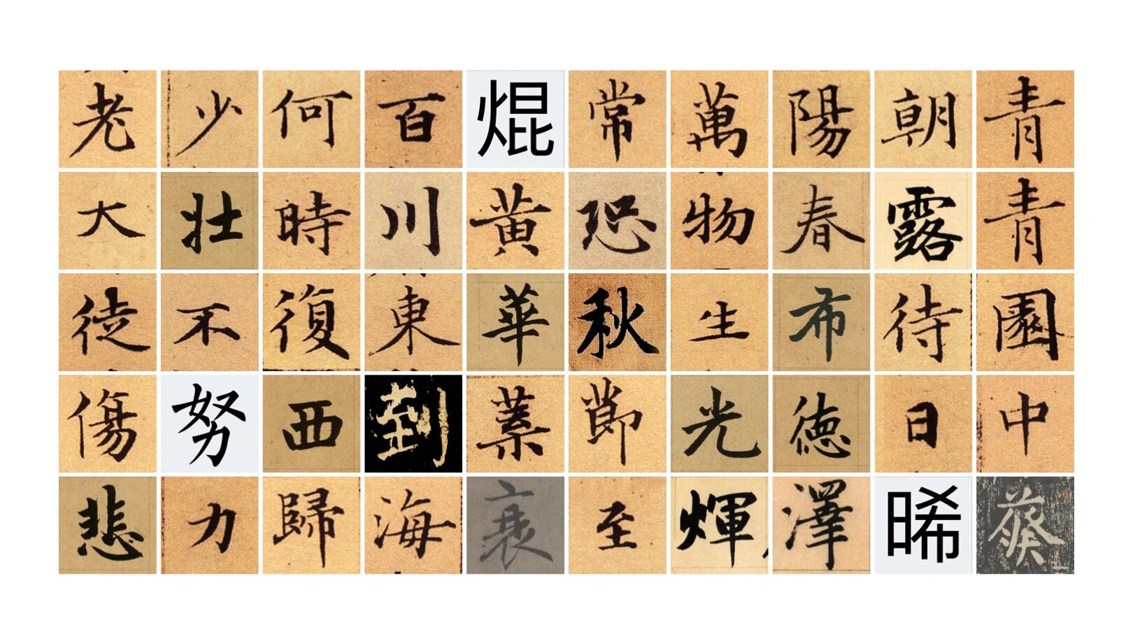 赵孟頫集字《长歌行》
