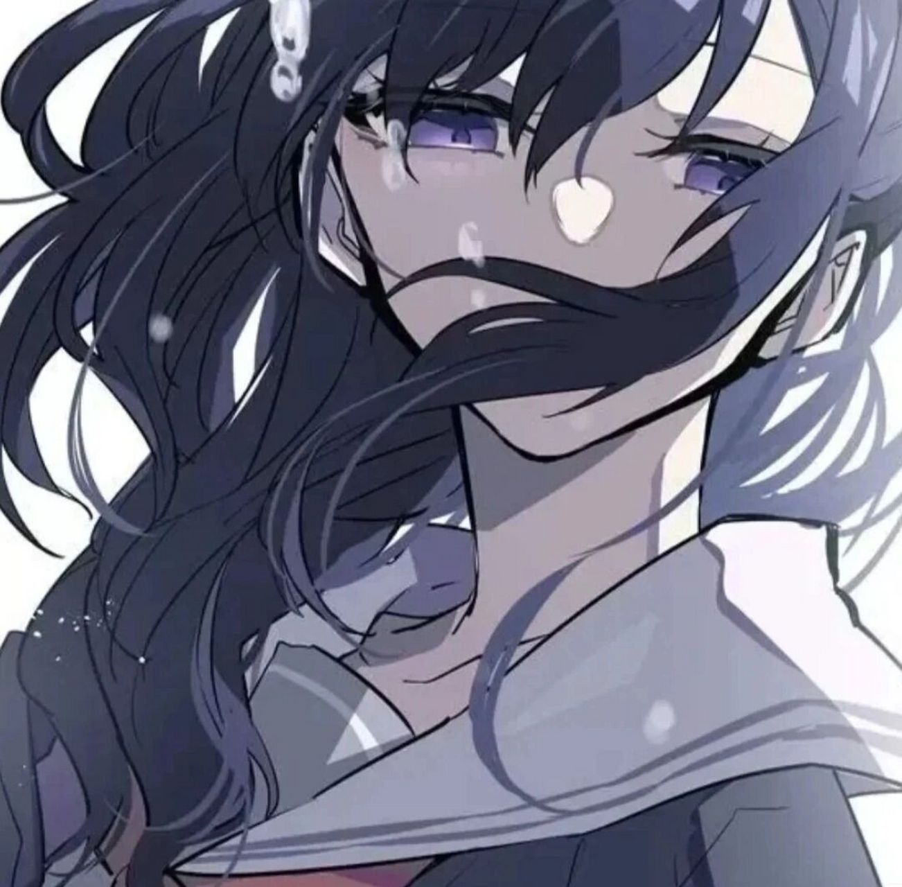 丧系动漫女生头像