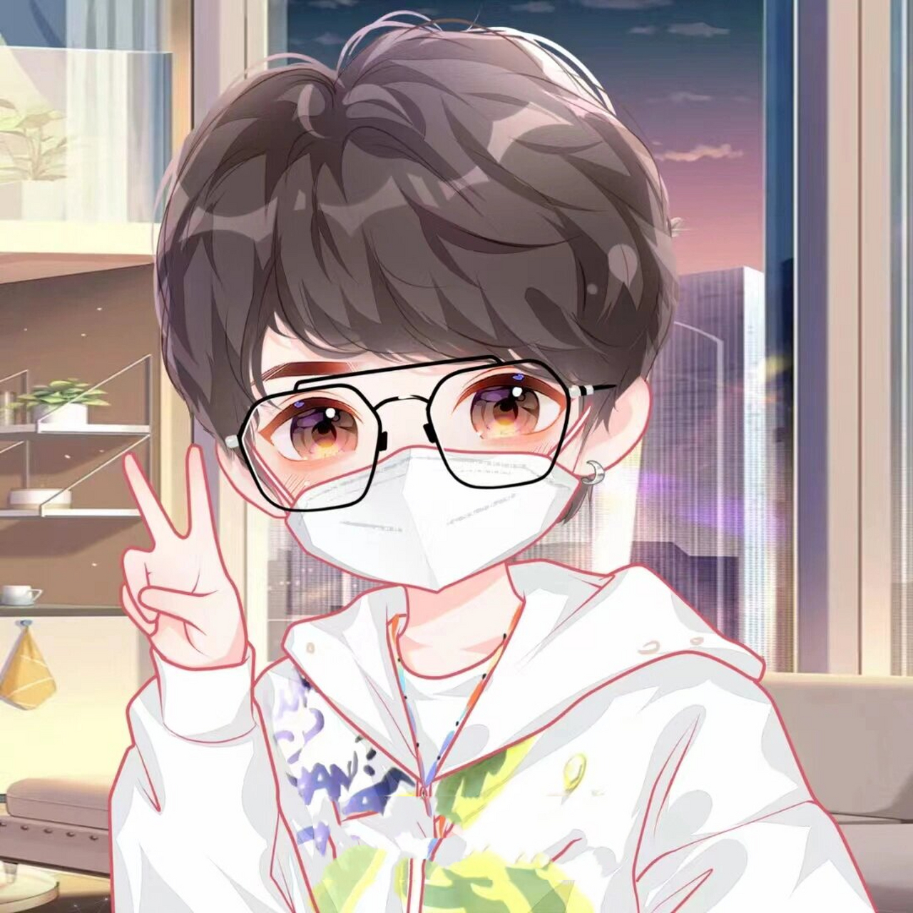 动漫卡通男生头像|阳光大男孩 会陷入温柔暮色里,会陷入你