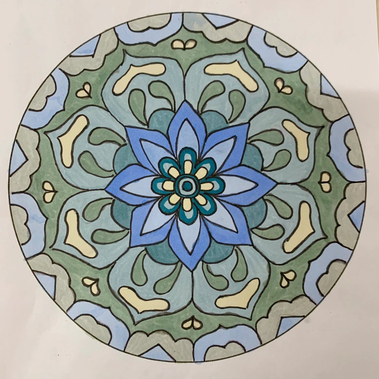 初一孩子们的作业,太漂亮啦～ 花卉纹样第二次作业,设计适合纹样