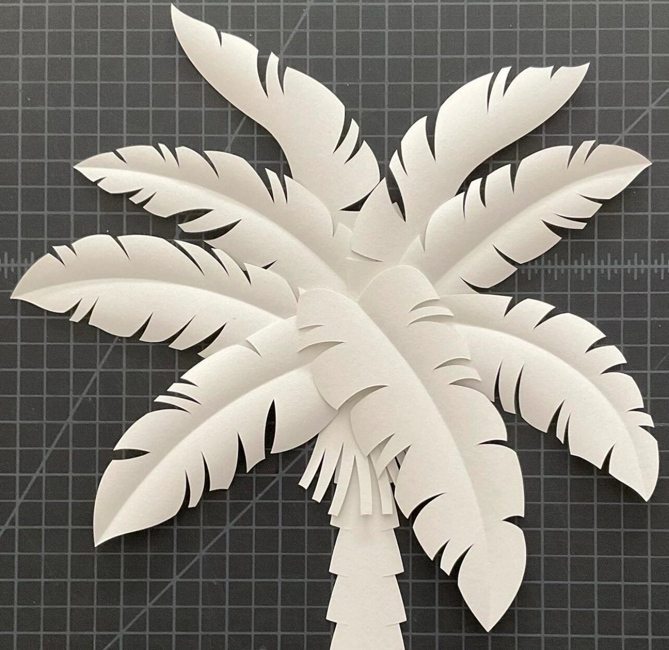 纸浮雕,椰子树90,初学者轻松get601594 artist:jeffnishinaka