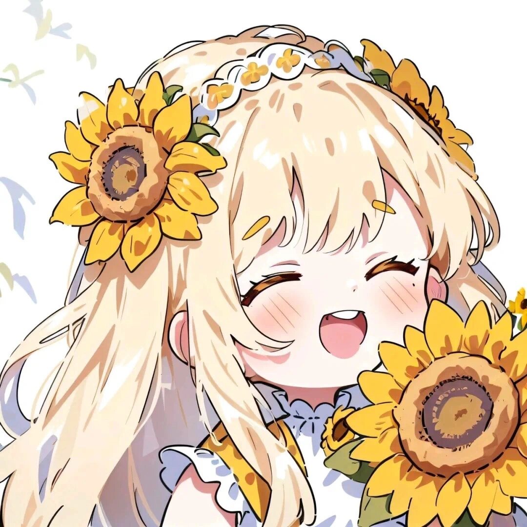 973237303734‖向日葵拟人头像     3l7715原图