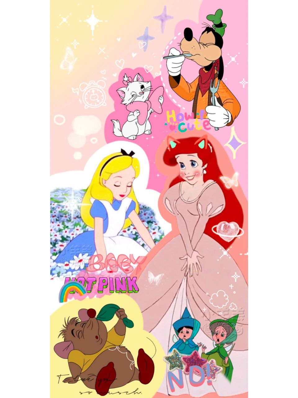 迪士尼公主壁纸～爱丽丝好漂酿啊! 当壁纸的宝子可以截图哦