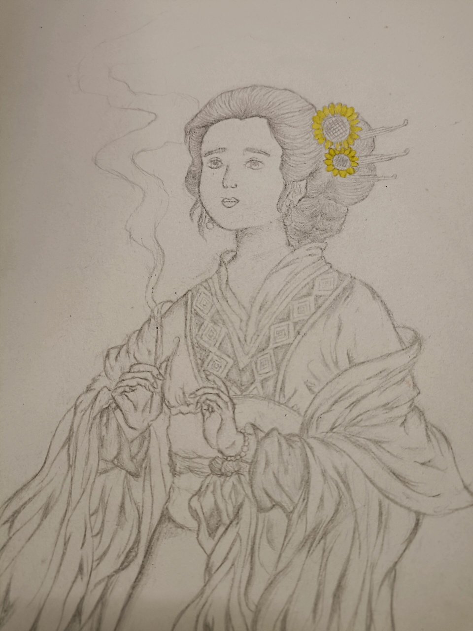 教大家画貂蝉拜月