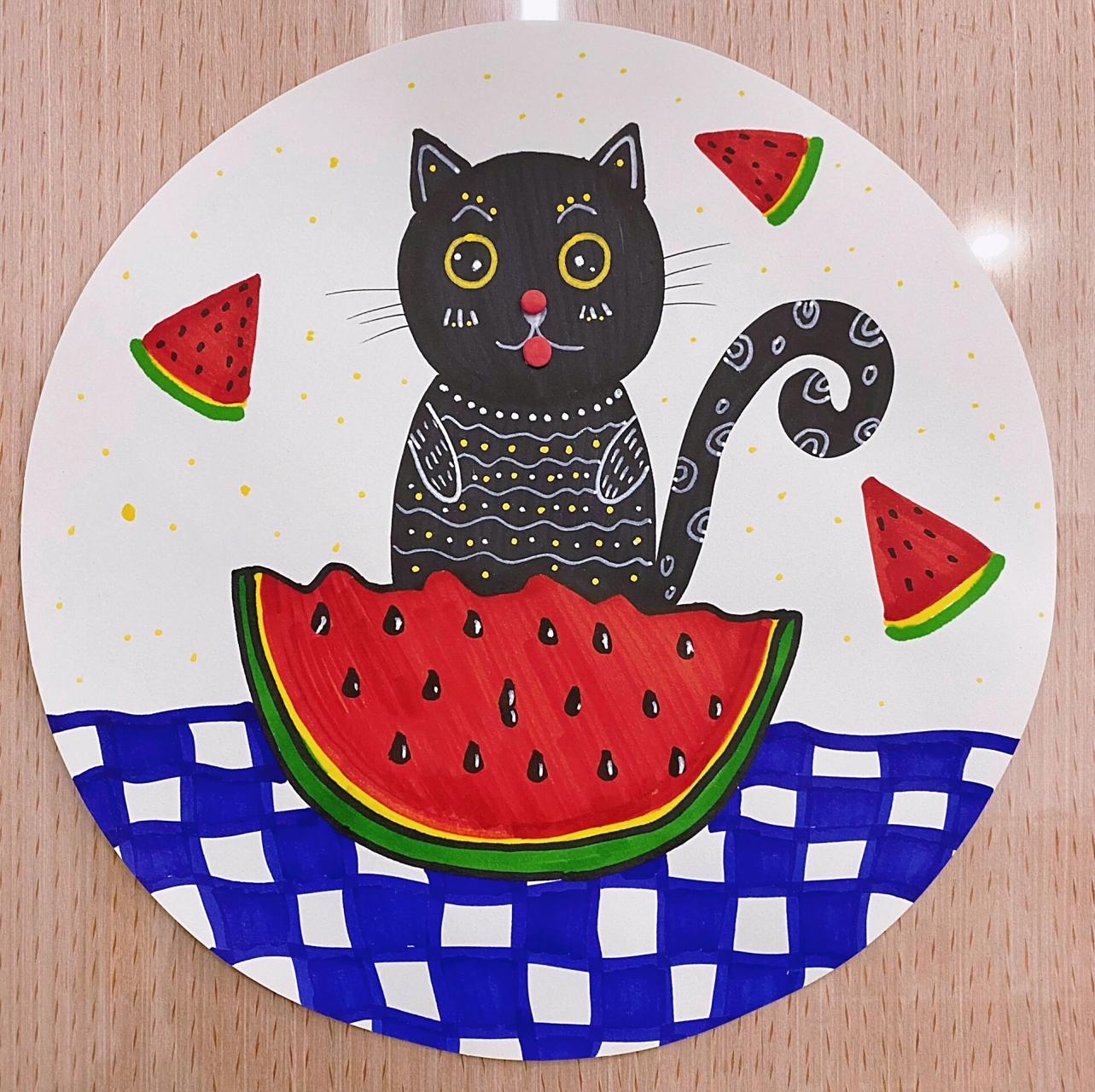 少儿创意手工绘画(圆形卡纸集合)简单出效果 适合5～7岁少儿创意绘画