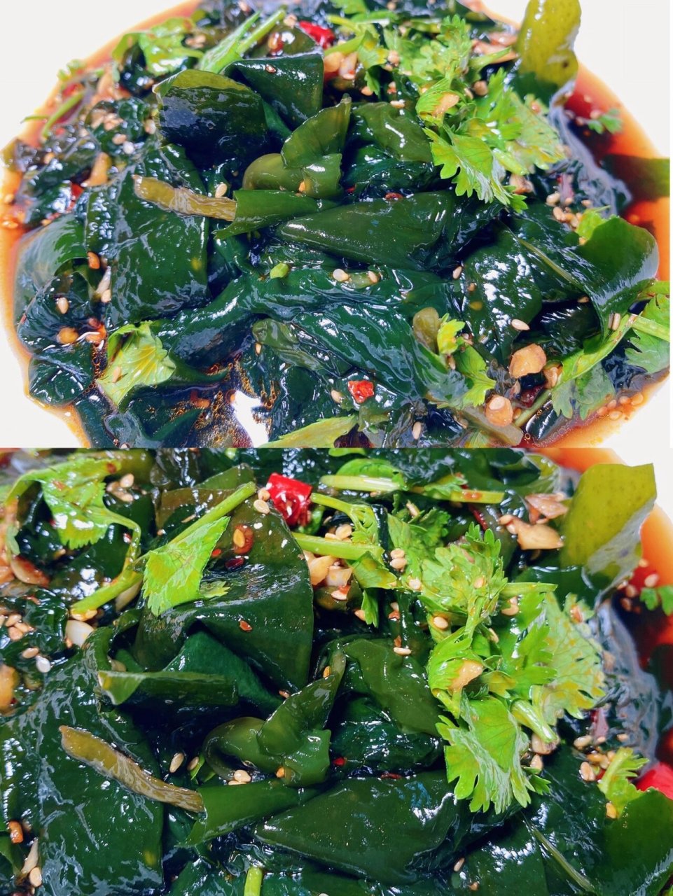 吃一口就会上瘾的凉拌裙带菜 想吃凉拌海带丝,但家里没有就用裙带菜