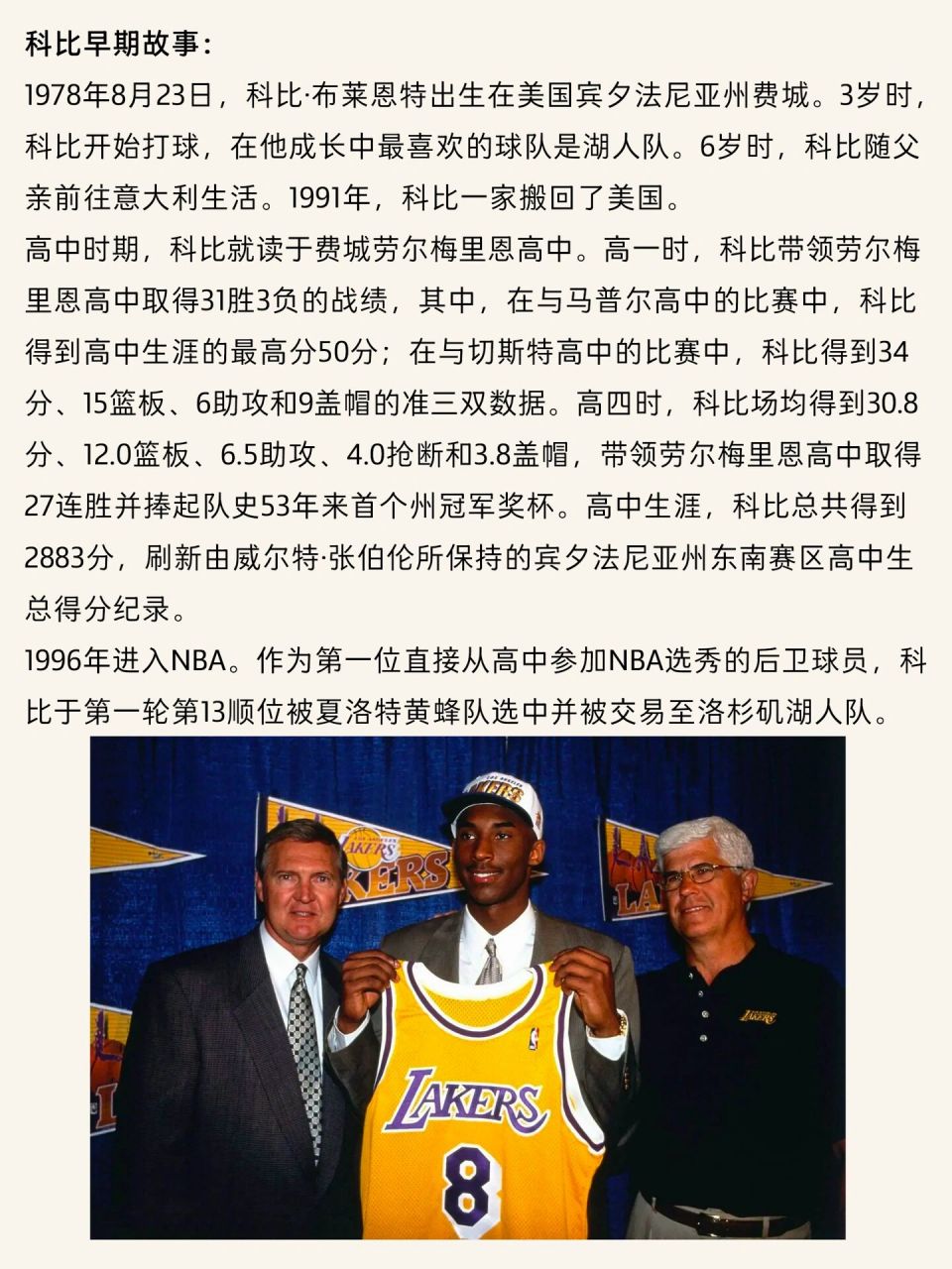 篮球明星介绍第9期:科比