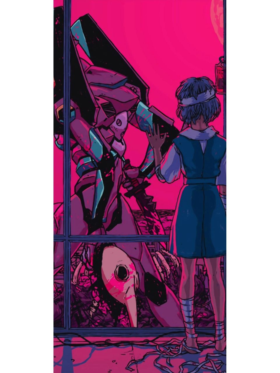 iphone 暗紫色 eva 大全壁纸 粉丝都很喜欢暗紫色eva.专门收集了一下.