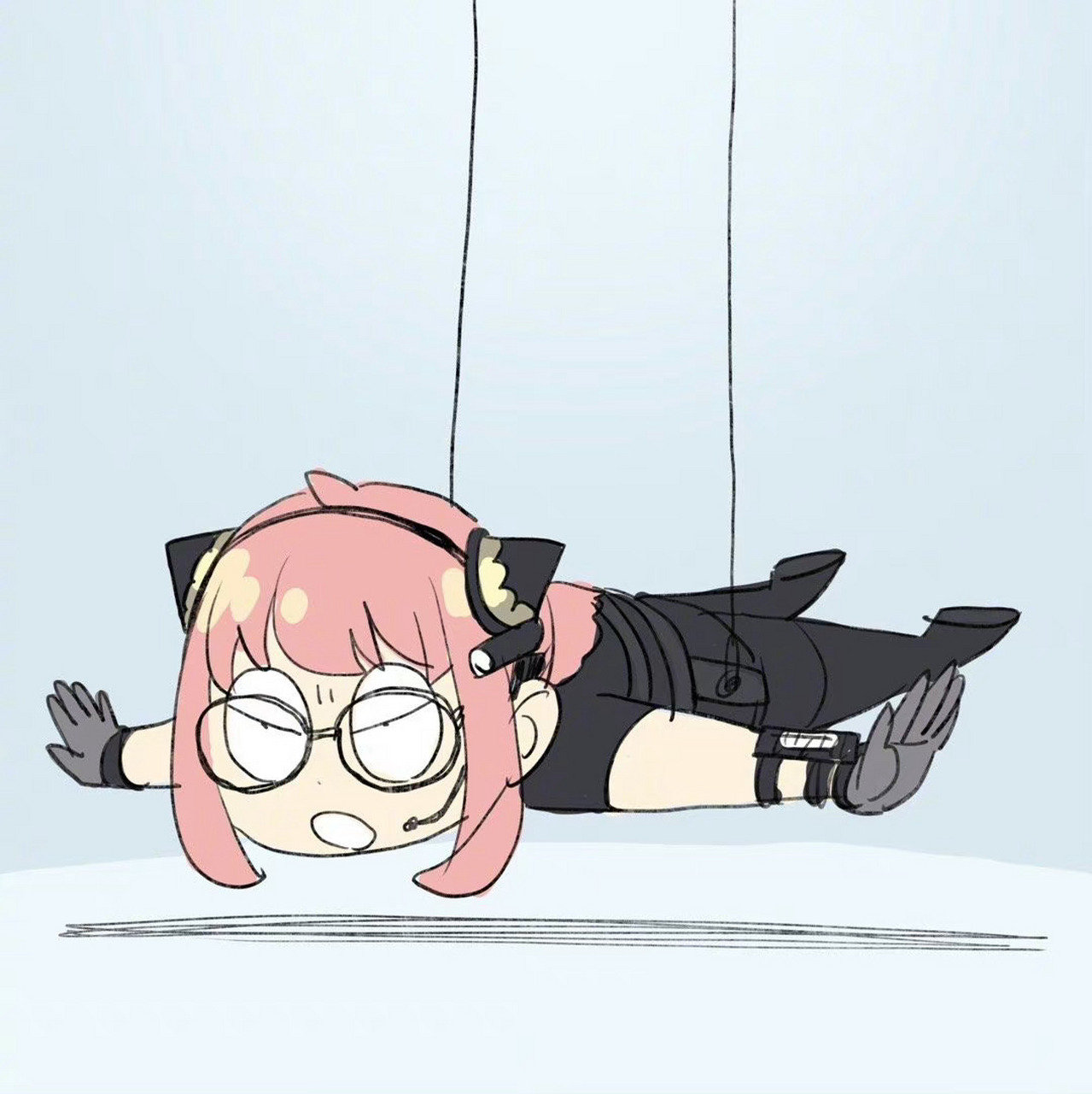 间谍过家家# 漫画家·远藤达哉 最新绘制的"碟中谍阿妮亚"