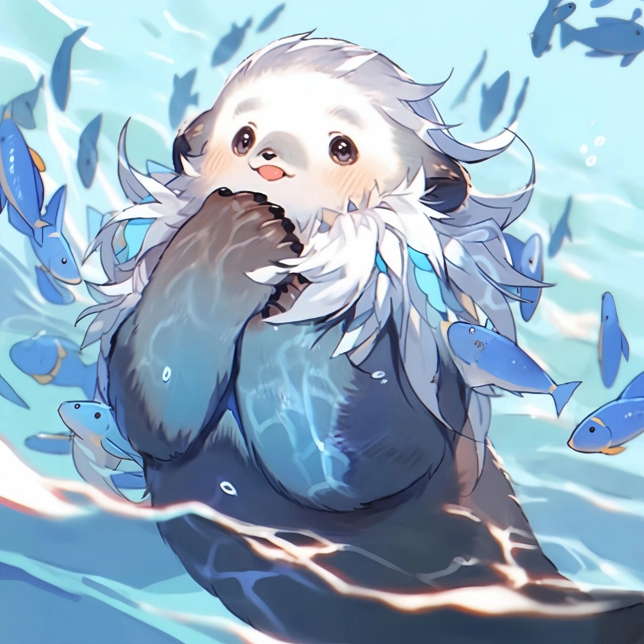 你的那维莱特海獭为什么这么圆啊?