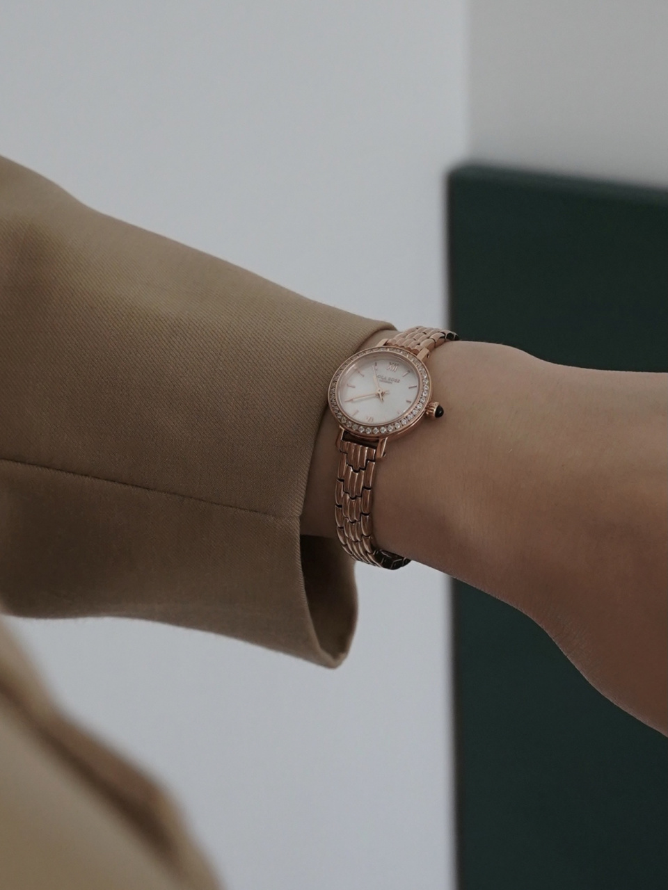 到了穿小裙子的季节 为了搭配入了这个lola rose的小金表 之前就想