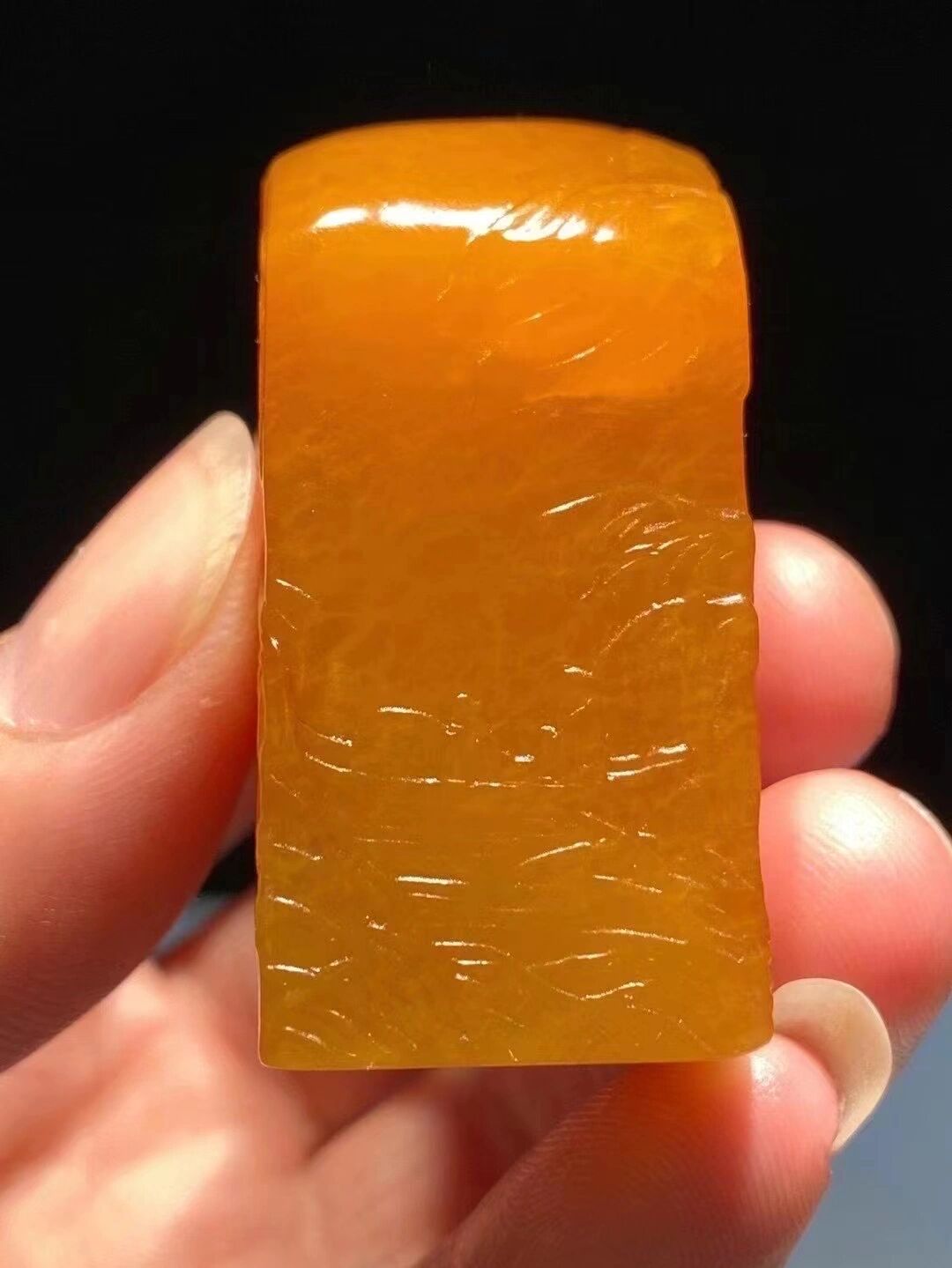 顶级帝王石寿山田黄冻黄金黄满丝田黄冻 顶级帝王石寿山田黄冻 黄金黄