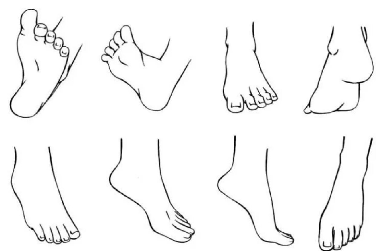 这就是动漫人物的脚,要仔细画哦!