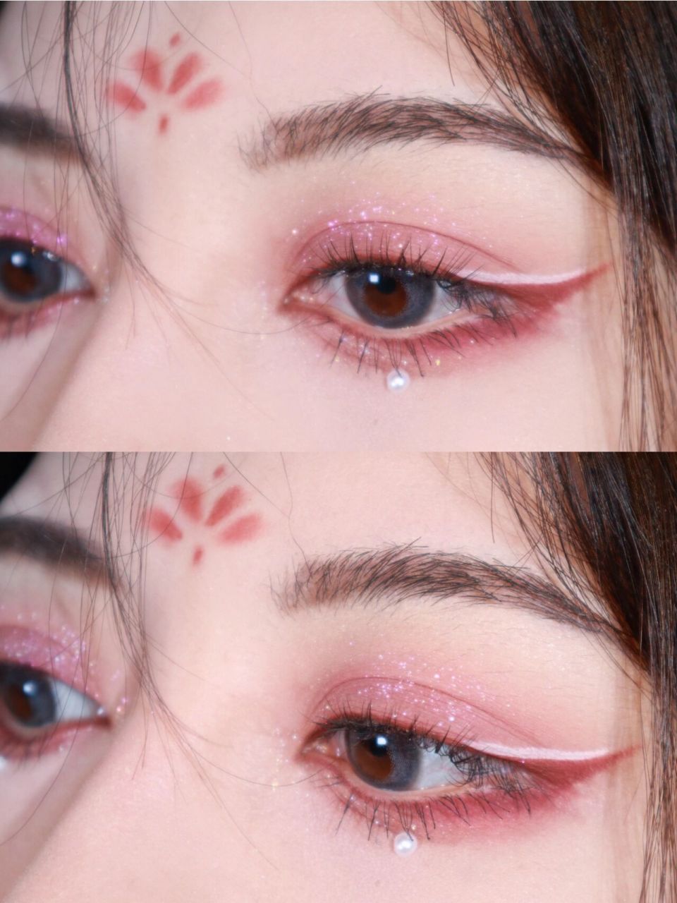 落泪易碎感古风妆 | 欲语泪先流 温媚狐狸眼 点花钿✨勾眉眼 古风