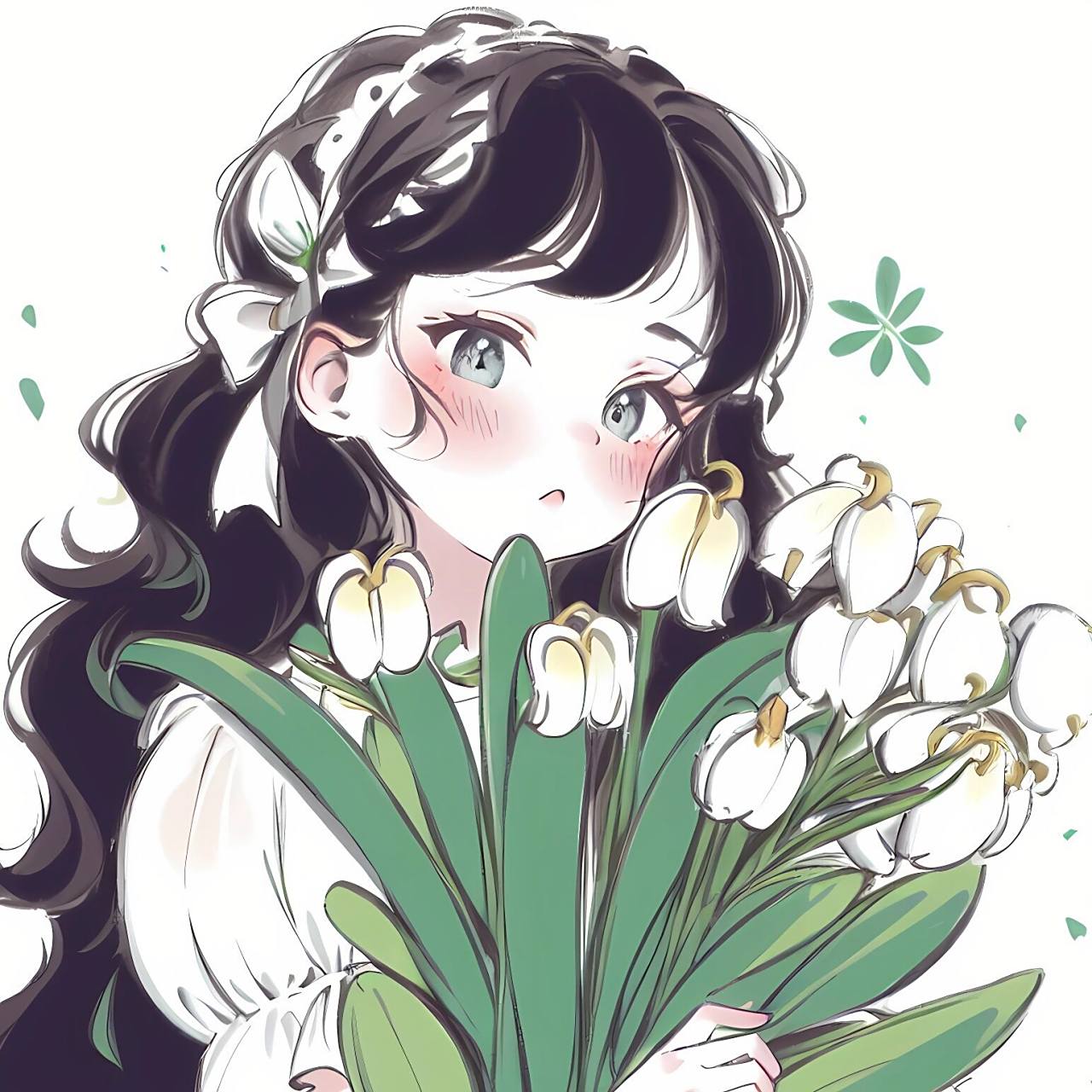 铃兰花头像91超甜的女生头像 有宝宝蹲的铃兰花头像来啦