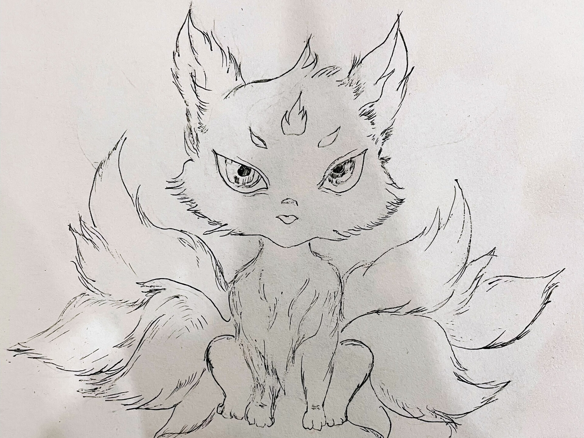 2023亲子画画2:山海经之九尾狐