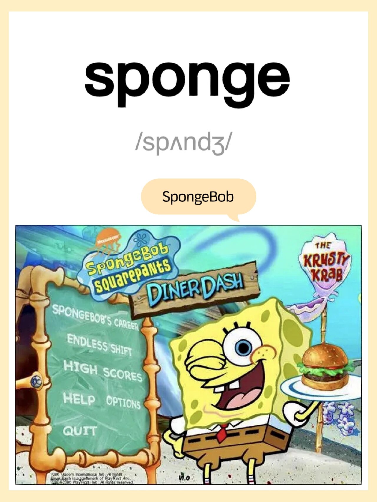 spongebob squarepants《海绵宝宝》图1  sponge off用