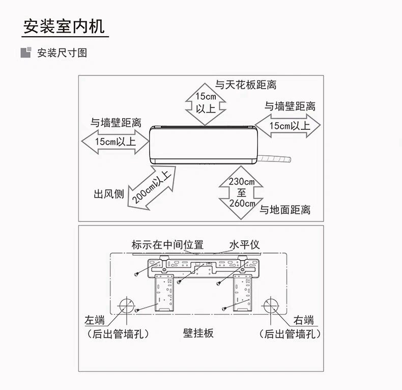 空调孔预留