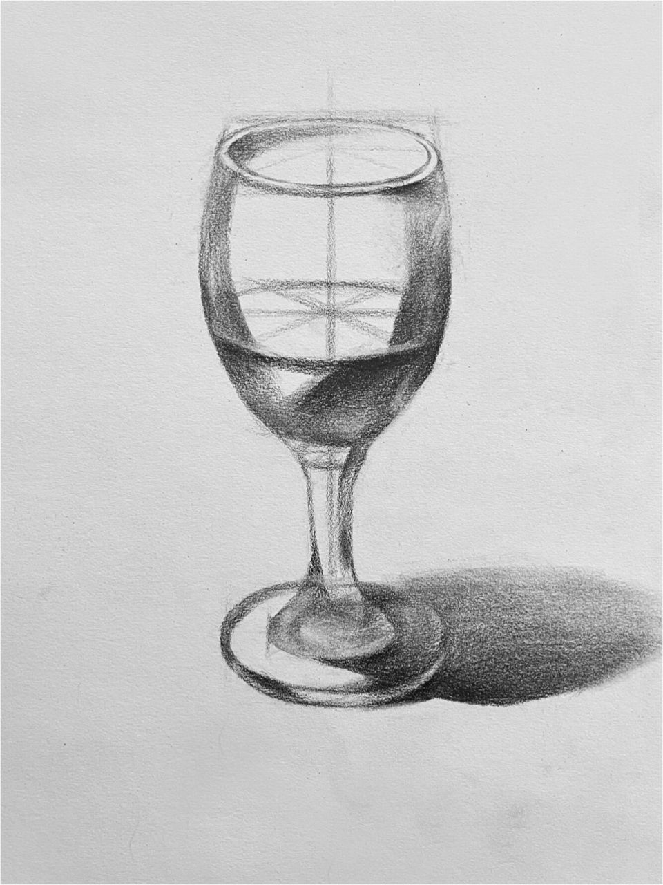 素描酒杯的画法步骤图图片
