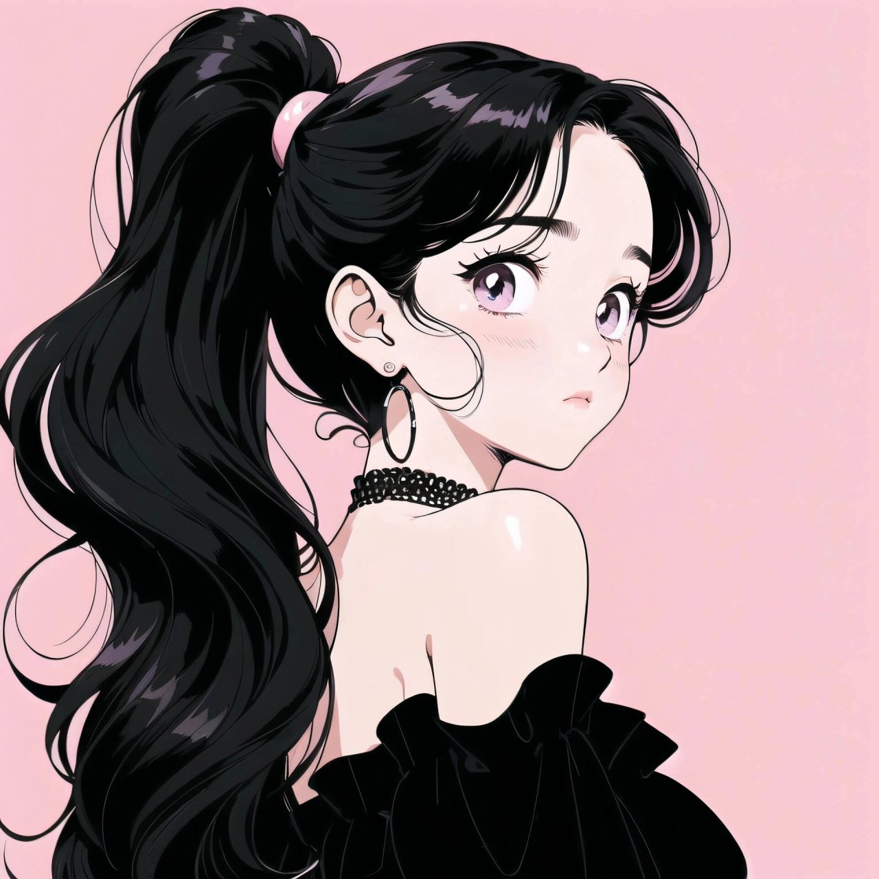 女生头像|扎高马尾的天然美女