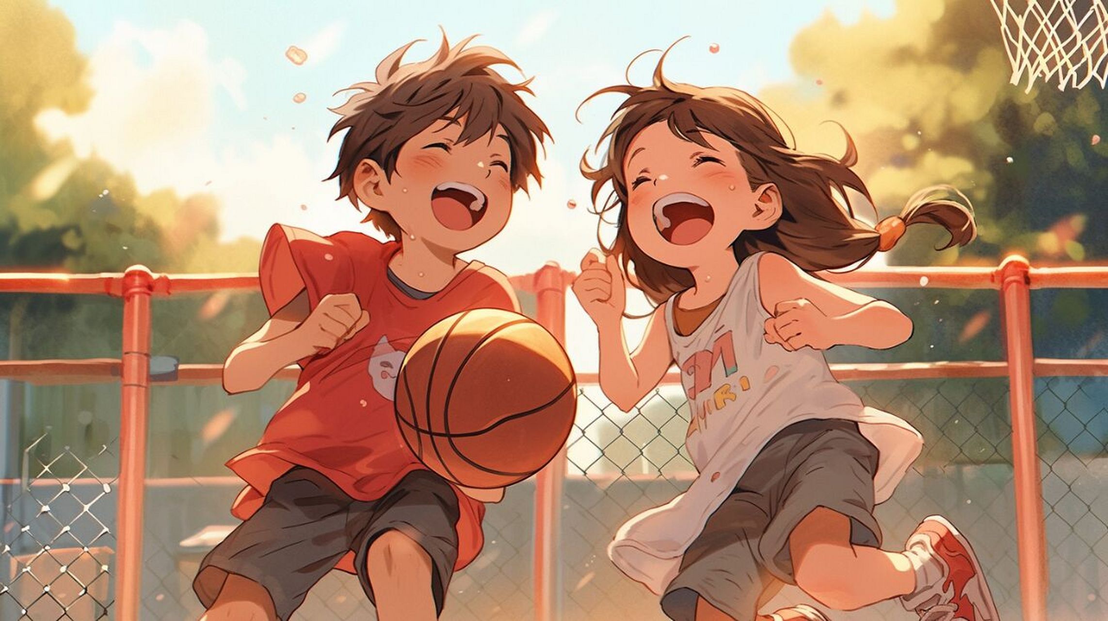 【ai头像】打篮球90情侣头像