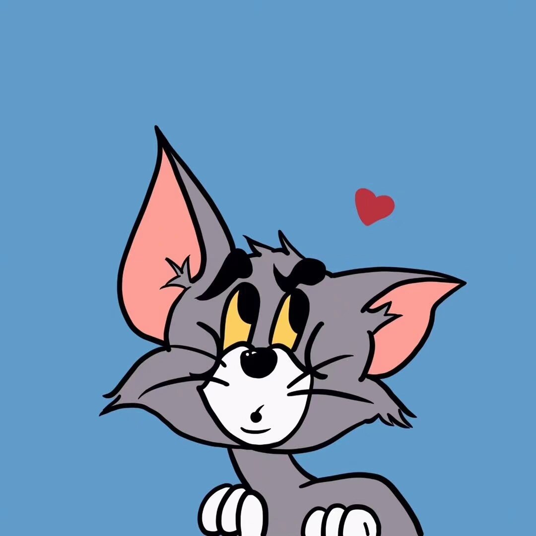 tom和jerry爱心发射情侣头像