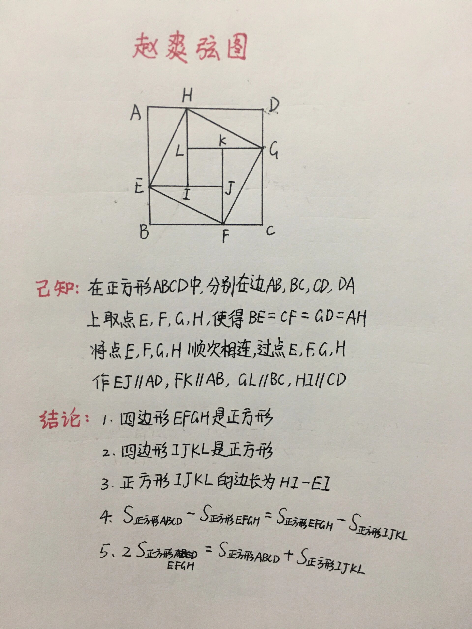 赵爽弦图相关题目图片