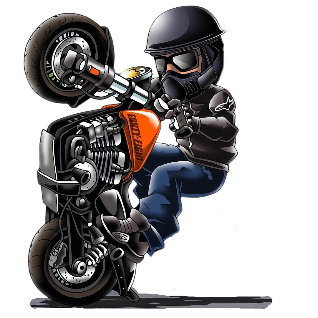 153弹:机车手绘漫画 q版头像