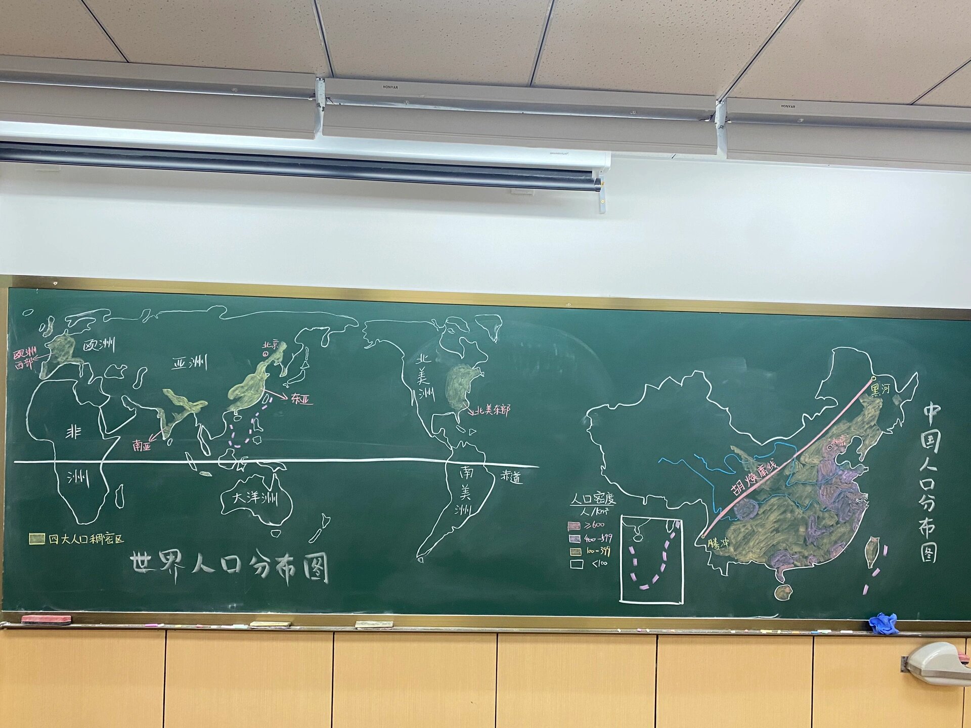 高中地理板书版画练习day29