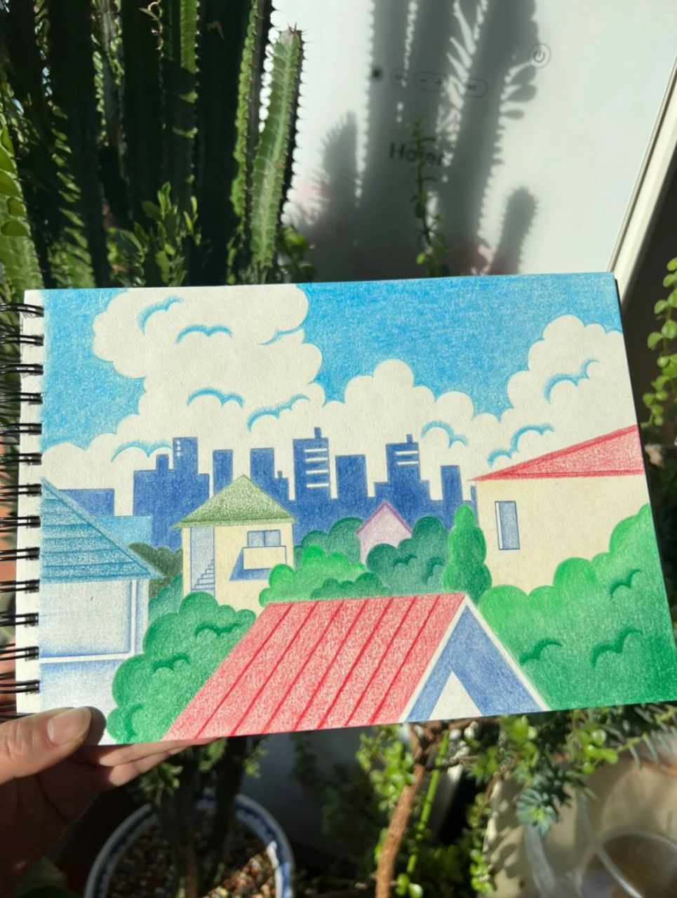 横版小画系列(彩铅画) #每日一画画# #彩铅画# #简笔画# #彩铅手绘