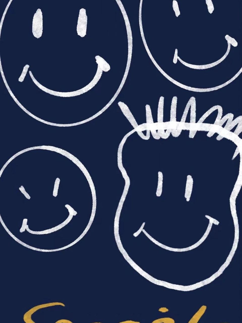 302期 调皮可爱的笑脸图案 原创手机壁纸 花型 | 图案设计 可约稿