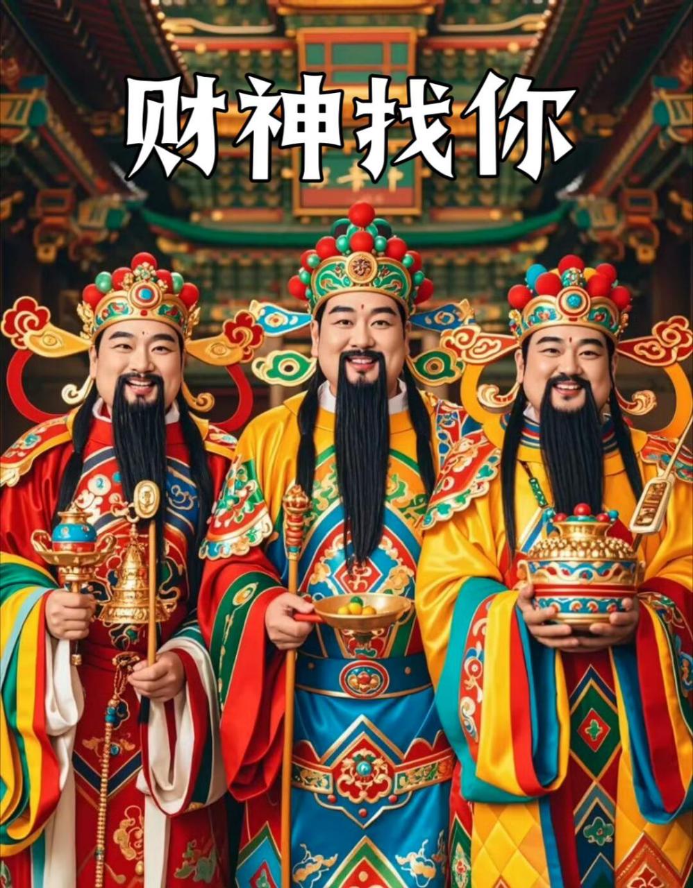 日进斗金 生意兴隆,四面八方 万贯家财,摇身一变 #发财# #财神