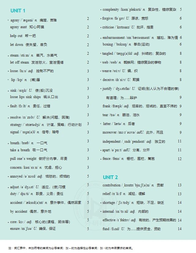 外研版必修3单词图文图片