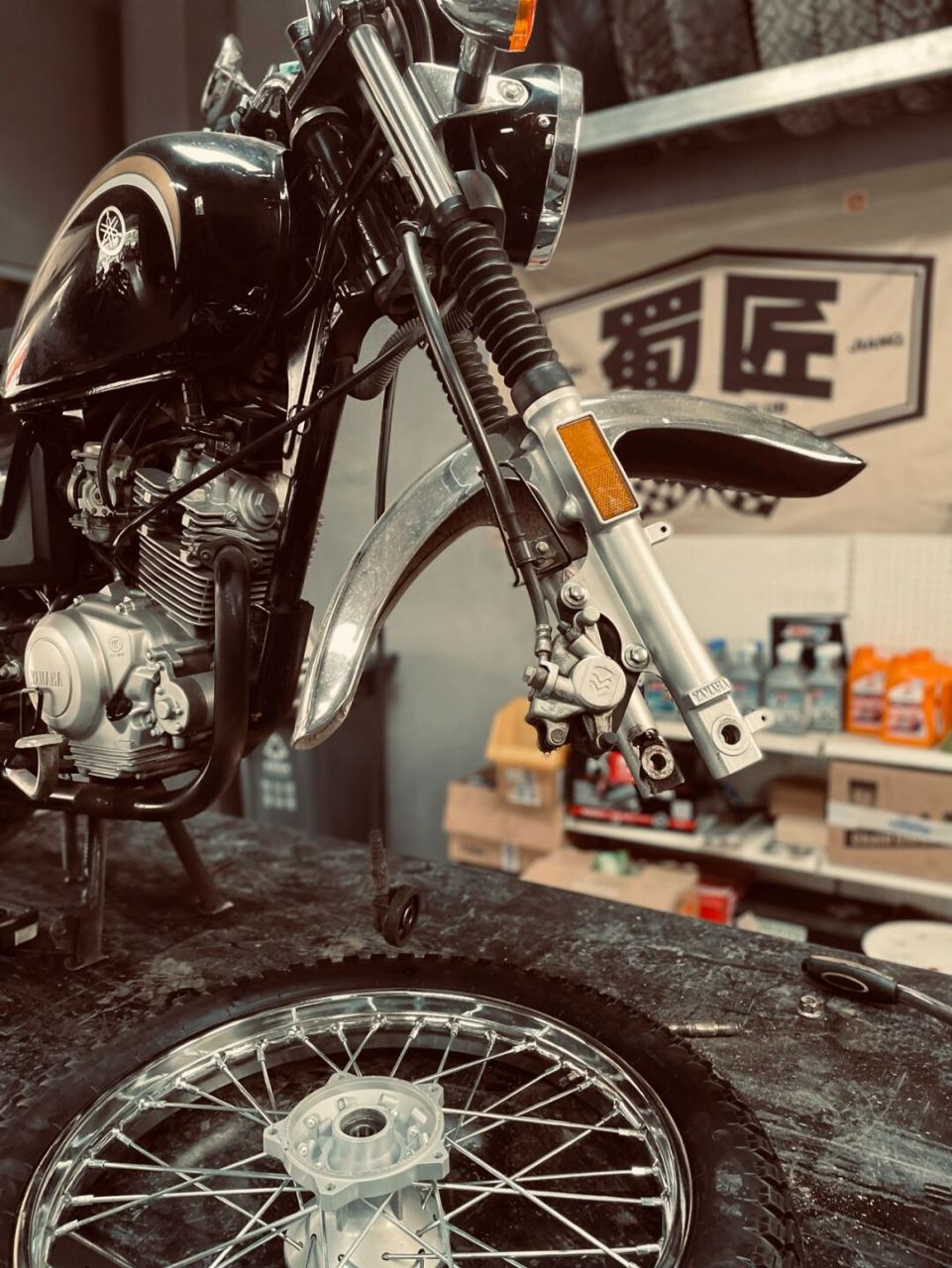 辐条轮是复古的灵魂 天俊125改装辐条轮,立竿见影出效果 #复古摩托车