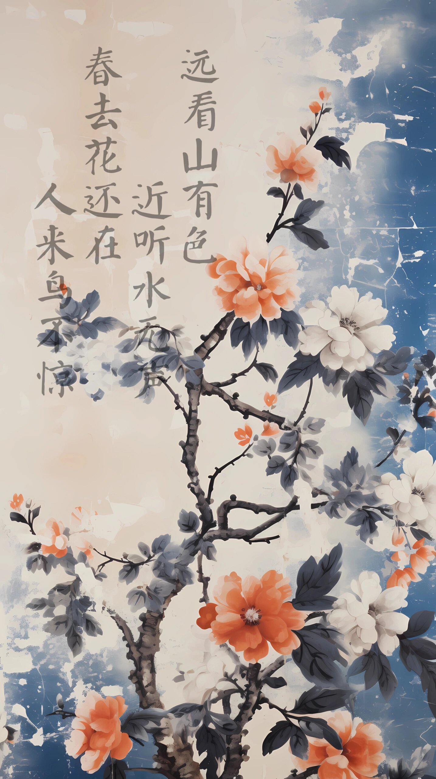 春去花还在,人来鸟不惊.