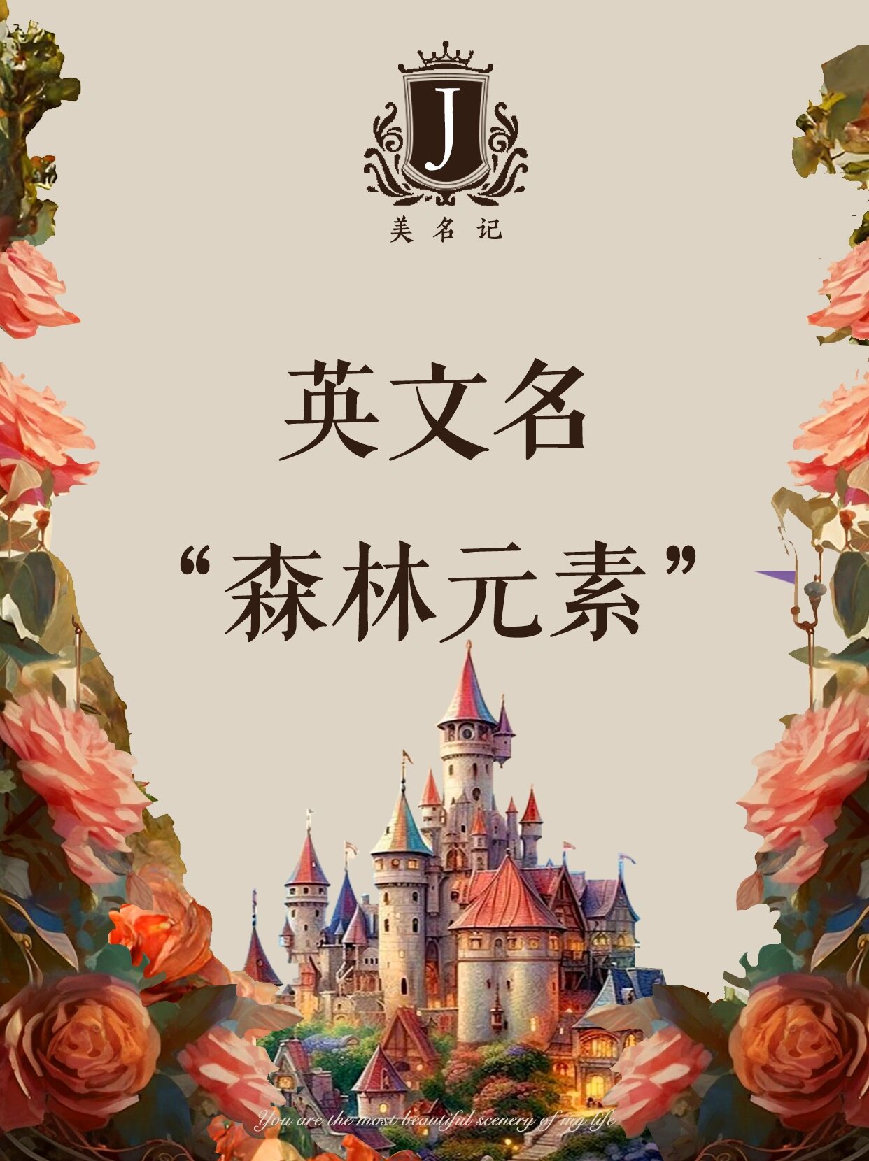 用森林元素起神明般自由的英文名