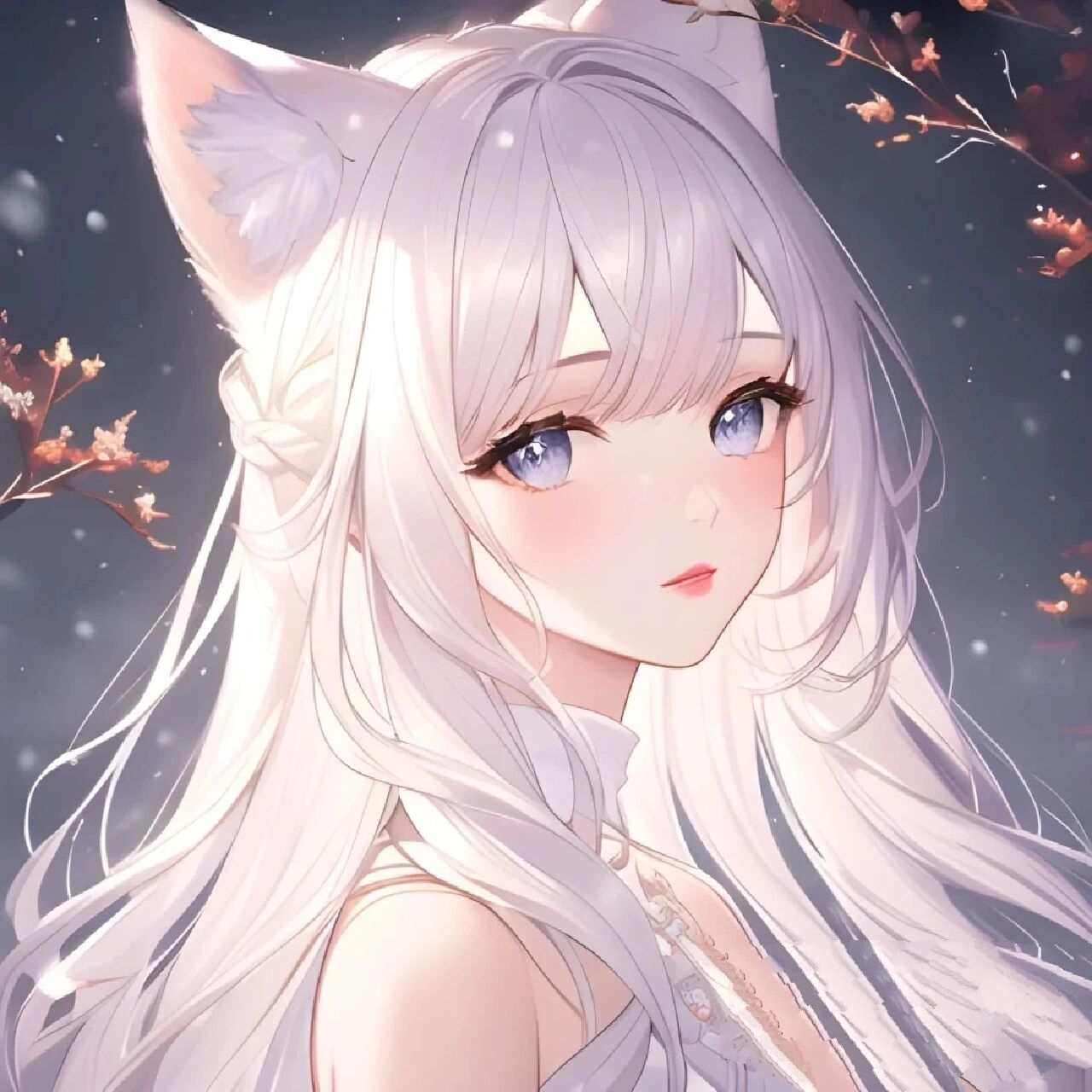 女生动漫狐狸头像哦!