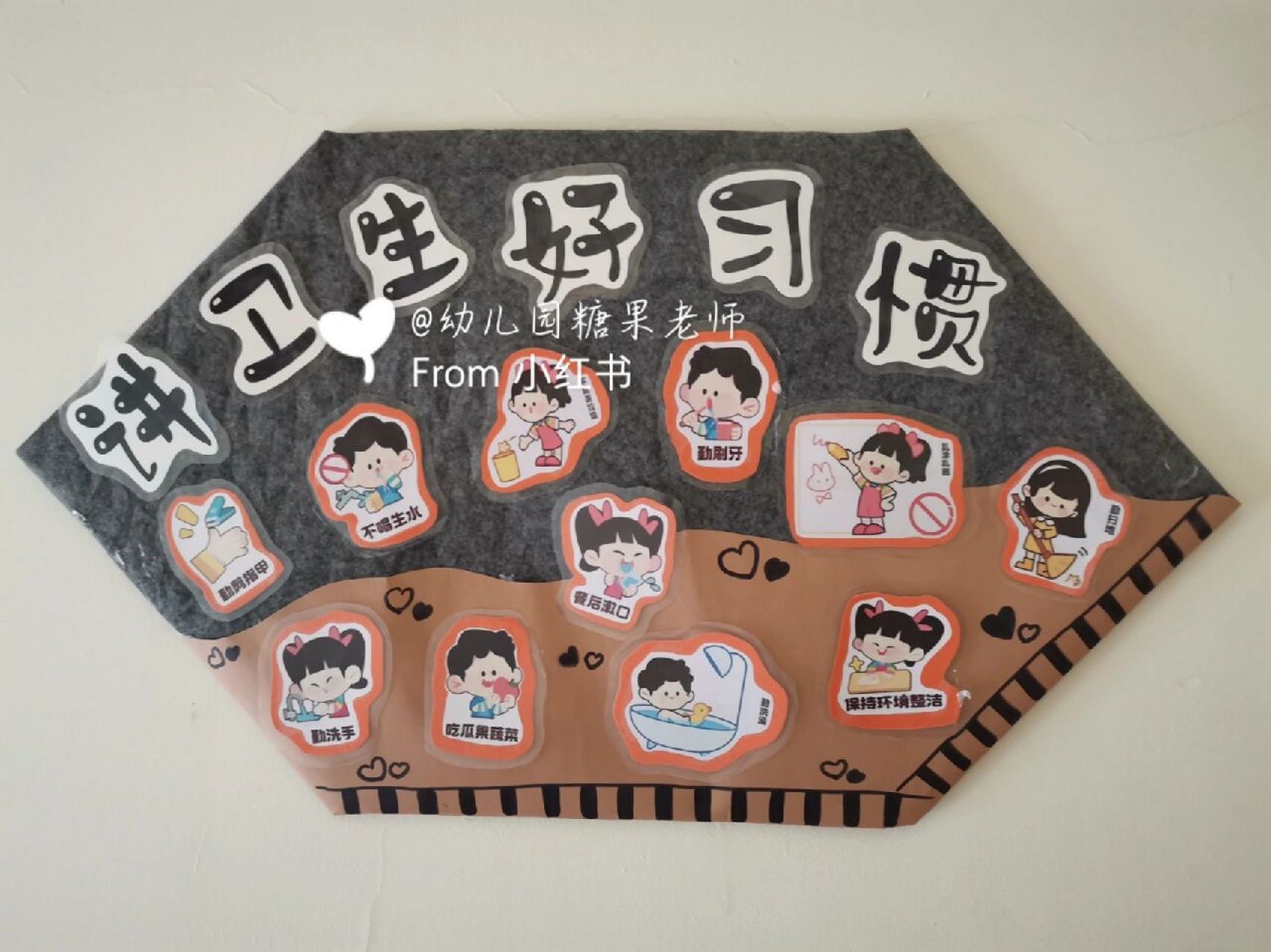 用爱筑礼仪 讲卫生好习惯 #幼儿园环创# #幼儿园文明礼仪环创##幼儿园