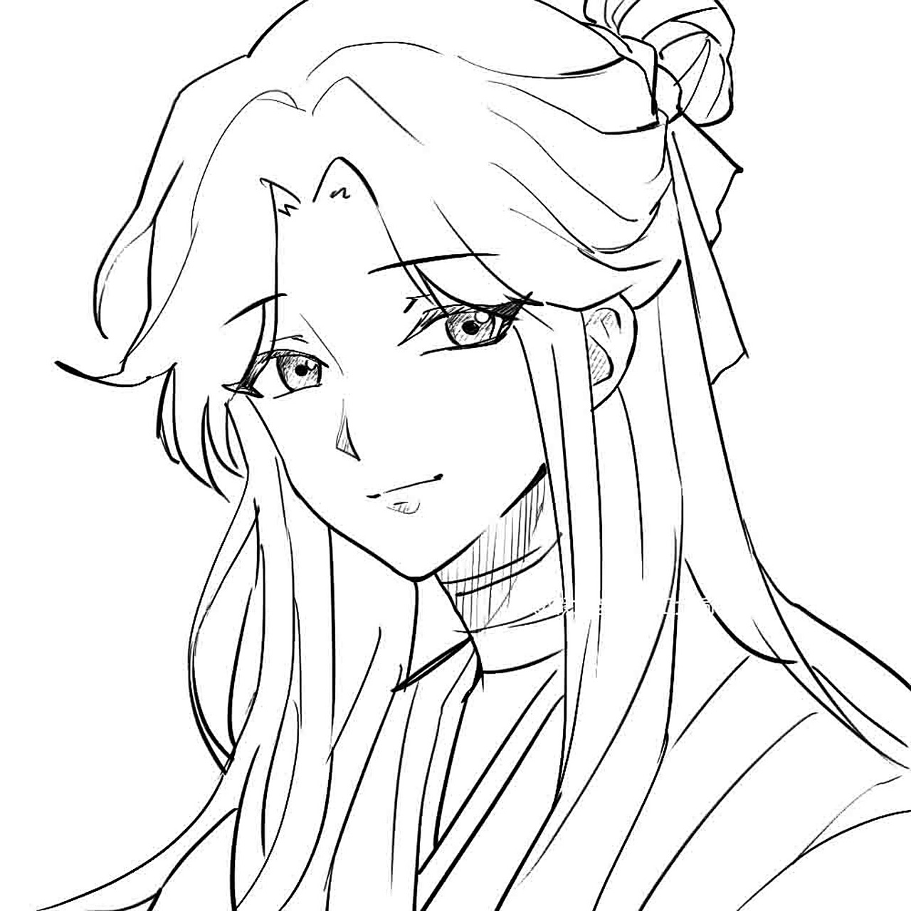 天官赐福/手绘练习/谢怜手绘线稿/详细过程 继上一