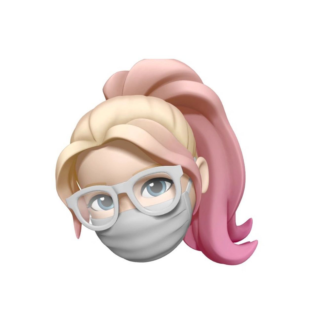 iphone 拟我表情:捏脸emoji 渐变yyds 这个发色太好看了 捏09了4个